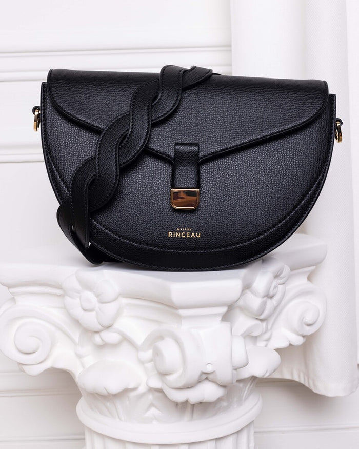 Maison Rinceau MAISON RINCEAU | Le Sac Dianna Noir Grainé - Leather shoulder bag