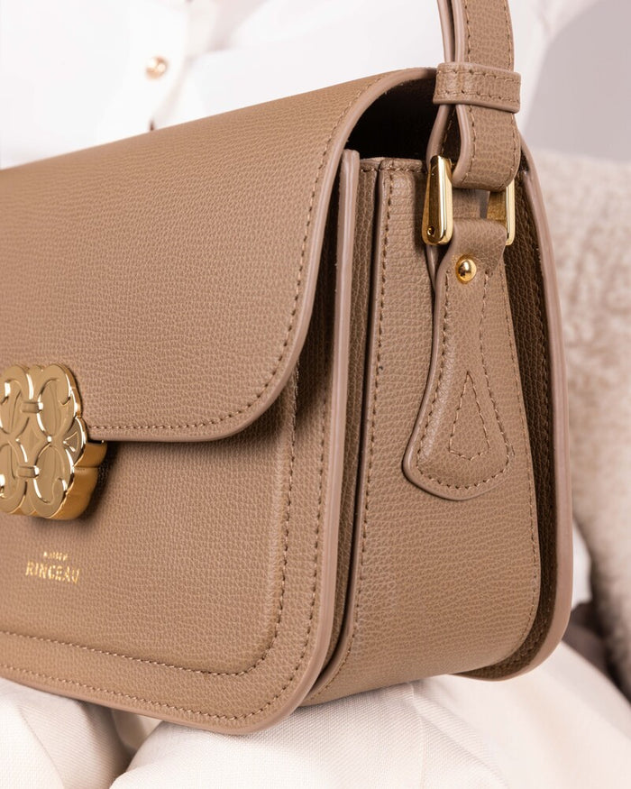 MAISON RINCEAU | Le Sac Orma Cappuccino Grainé - Leather shoulder bag