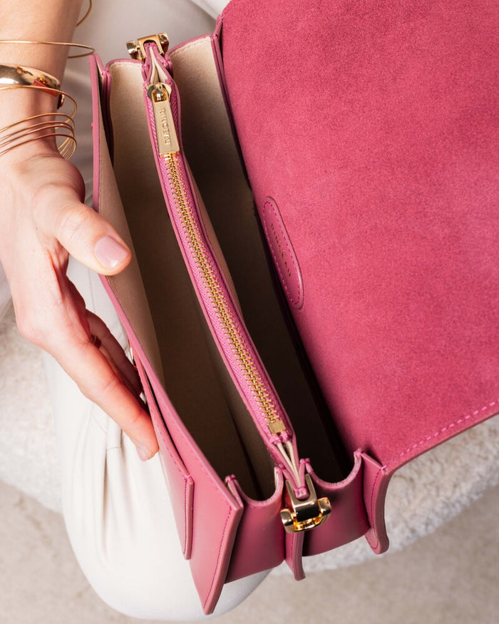 Maison Rinceau MAISON RINCEAU | Le Petit Apollon Framboise - Leather shoulder bag