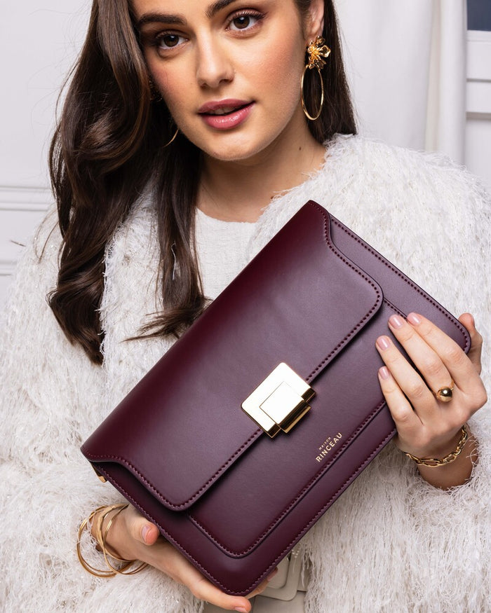 MAISON RINCEAU | Le Sac Apollon Bordeaux - Leather shoulder bag