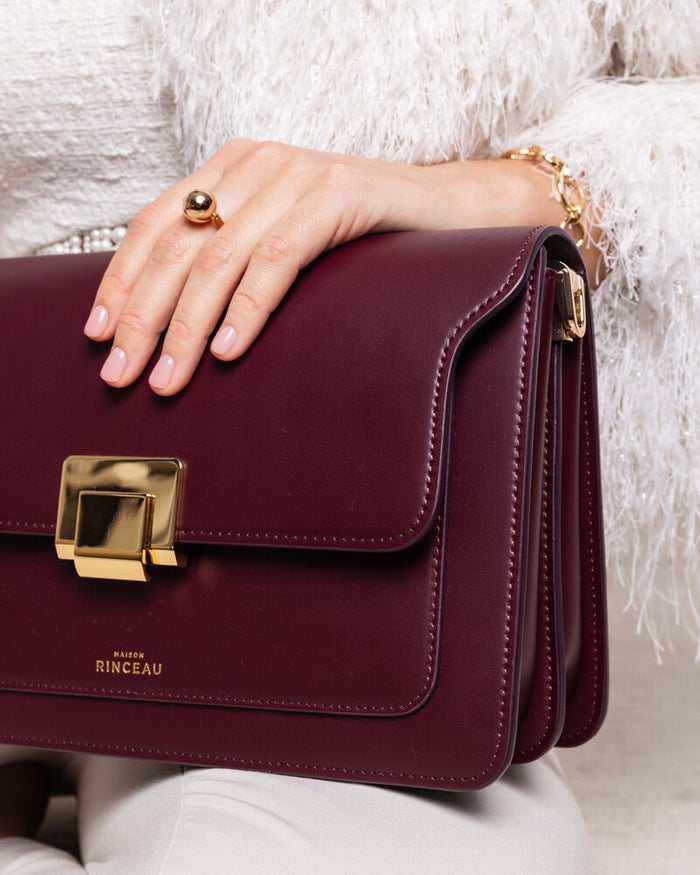 Maison Rinceau MAISON RINCEAU | Le Sac Apollon Bordeaux - Leather shoulder bag