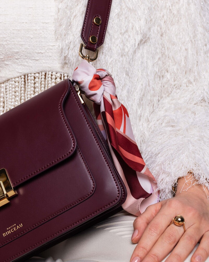 MAISON RINCEAU | Le Sac Apollon Bordeaux - Leather shoulder bag
