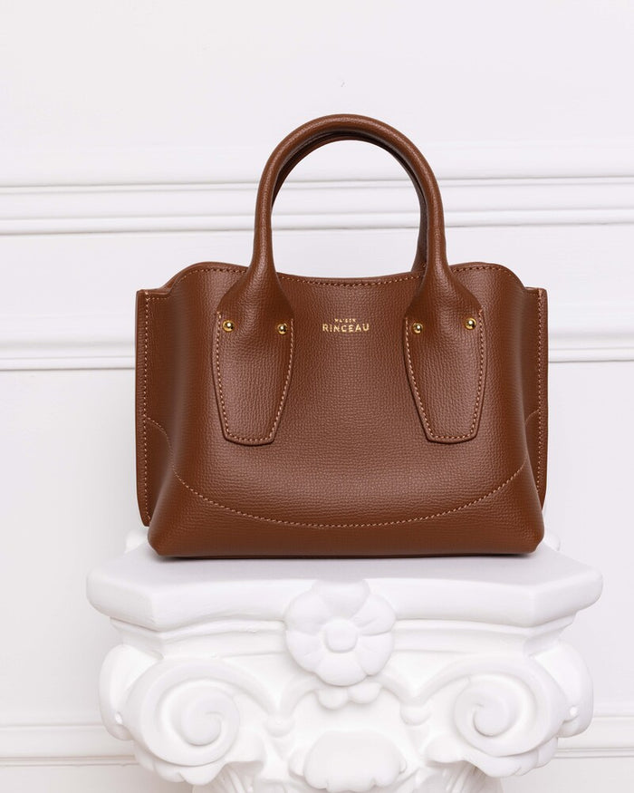 Maison Rinceau MAISON RINCEAU | Le Mini Rosa Camel Grainé - Leather shoulder bag