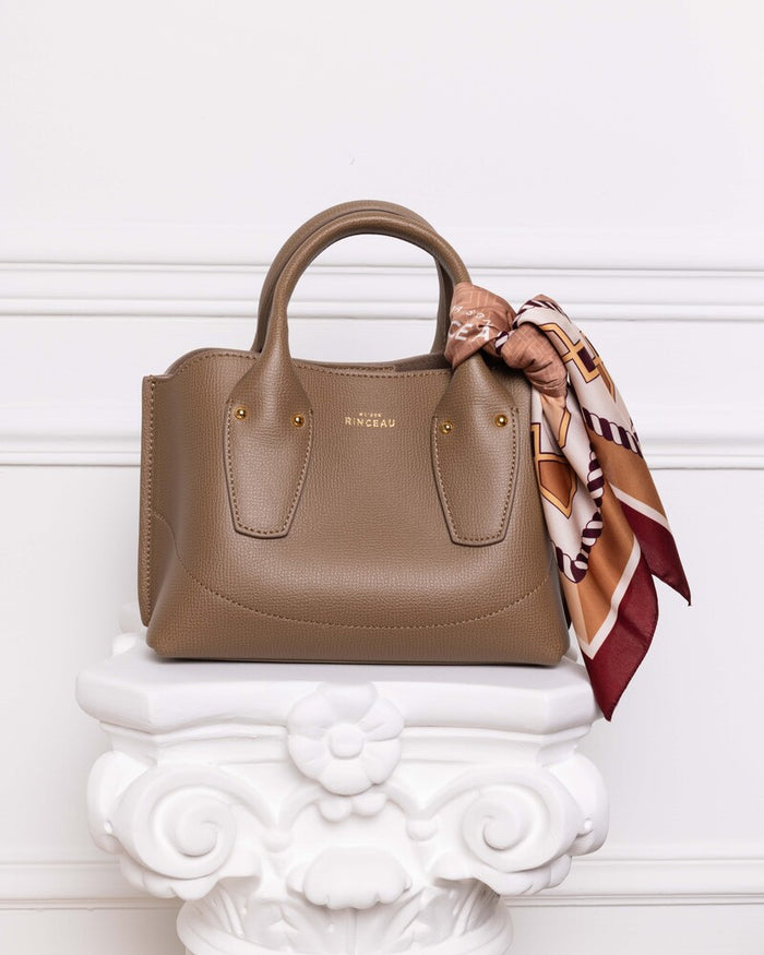 Maison Rinceau MAISON RINCEAU | Le Mini Rosa Cappuccino Grainé - Leather shoulder bag