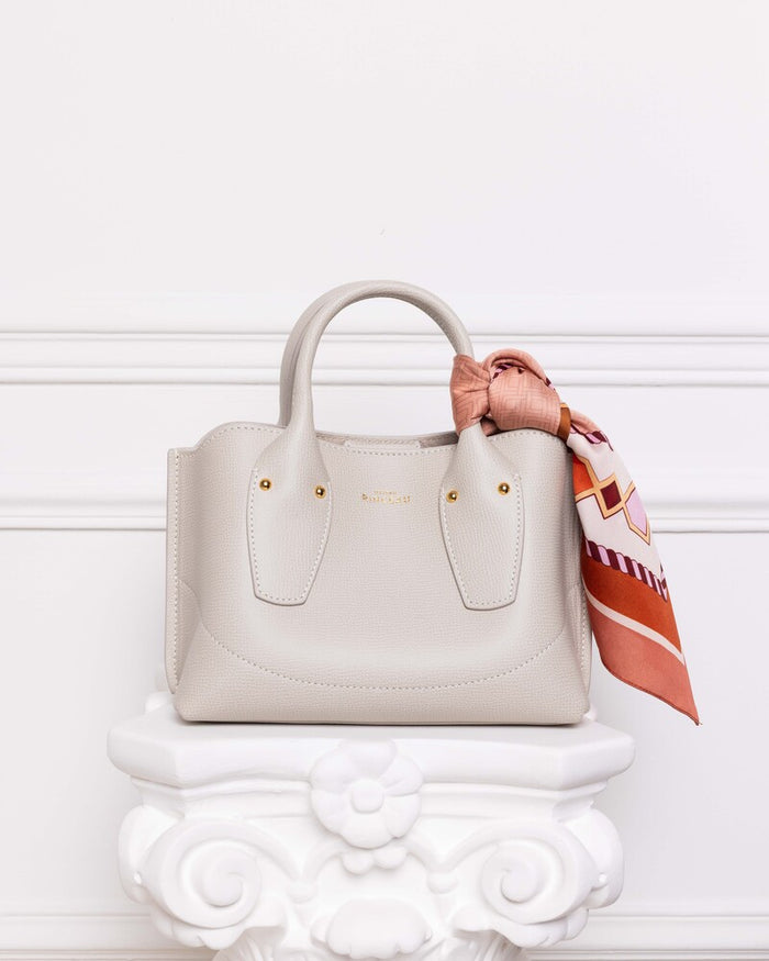 MAISON RINCEAU | Le Mini Rosa Ivoire Grainé - Leather shoulder bag