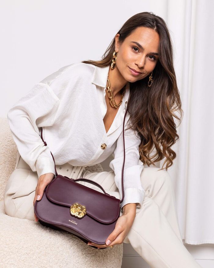 Maison Rinceau MAISON RINCEAU | Le Sac Mona Bordeaux - Leather shoulder bag