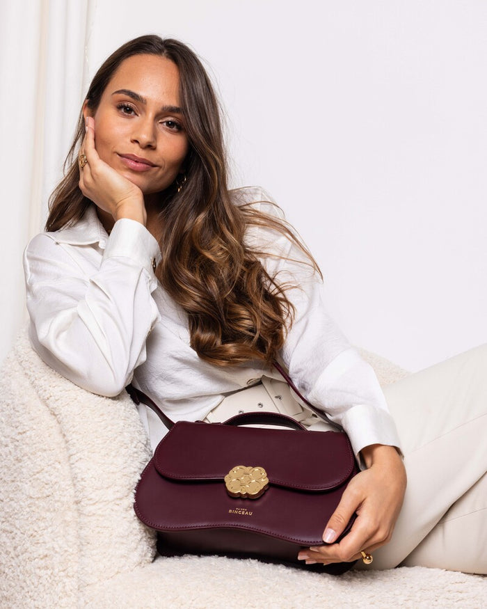 Maison Rinceau MAISON RINCEAU | Le Sac Mona Bordeaux - Leather shoulder bag