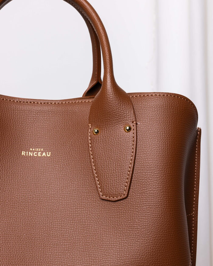 MAISON RINCEAU | Le Grand Rosa Camel Grainé - Leather shoulder bag